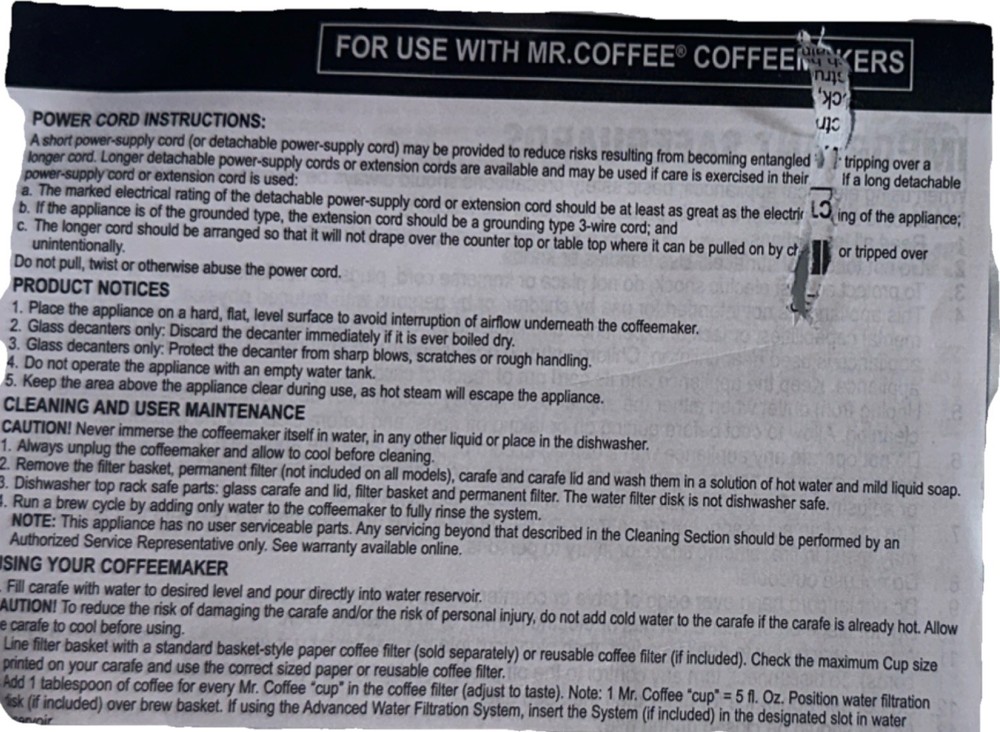 Mr. Coffee 5-Cup Programmable Filter Coffee Maker Black Pause-and-Serve Digital