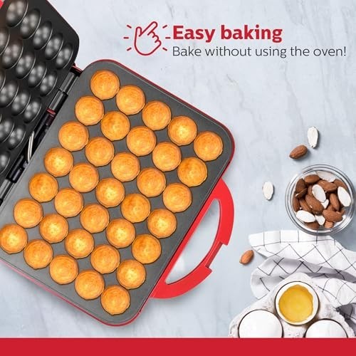 35-Count Cake Pop Maker with Non-Stick Plates & Indicator Lights - Fast Baking f