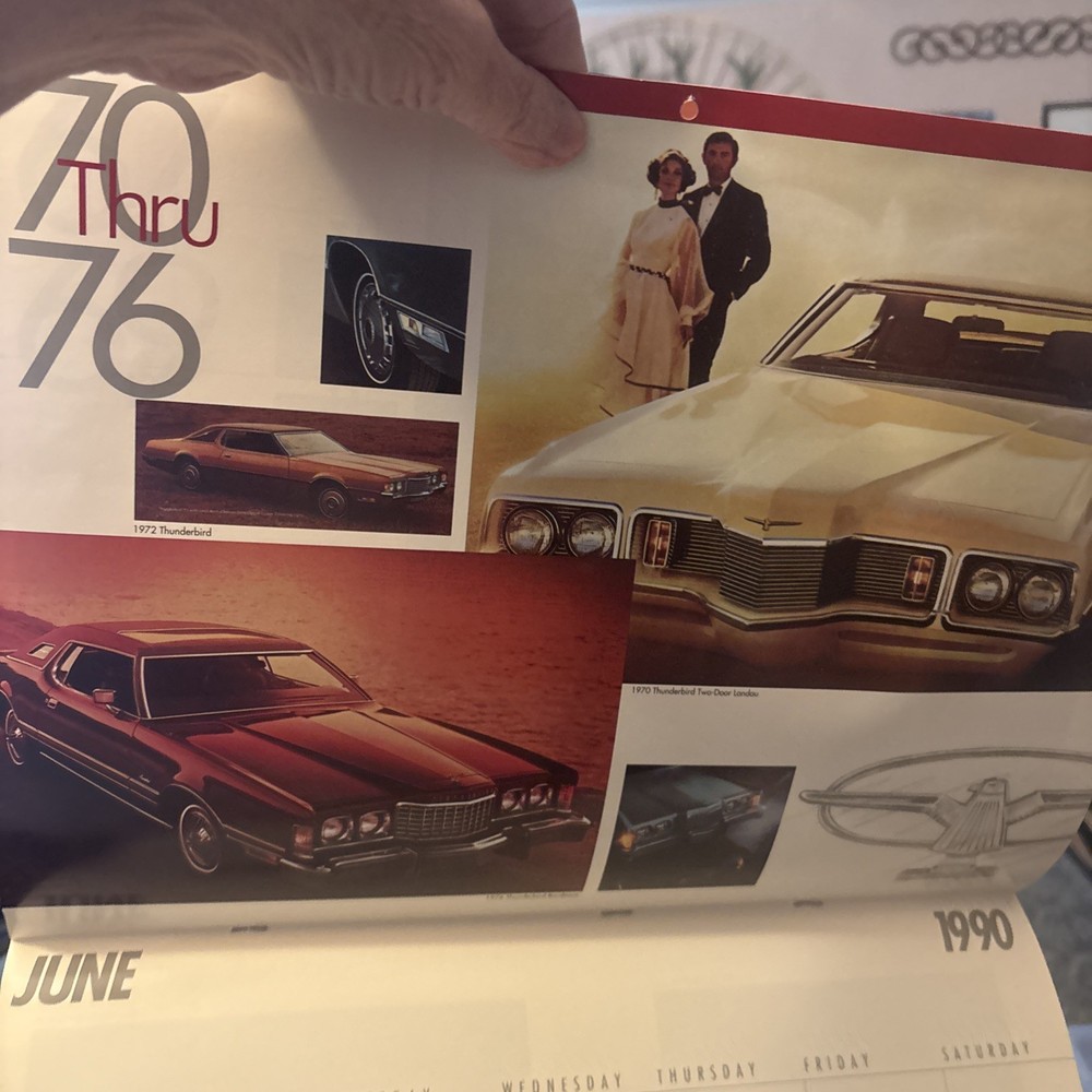 Thunderbird 35th Anniversary 1990 Calendar