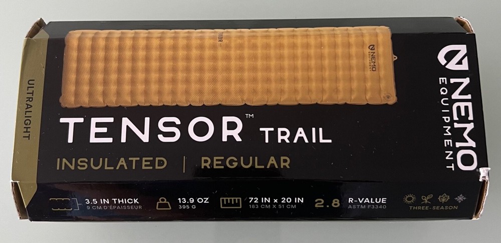 Nemo Tensor Trail Insulated  Sleeping Pad Regular Ultralight  *NEW*