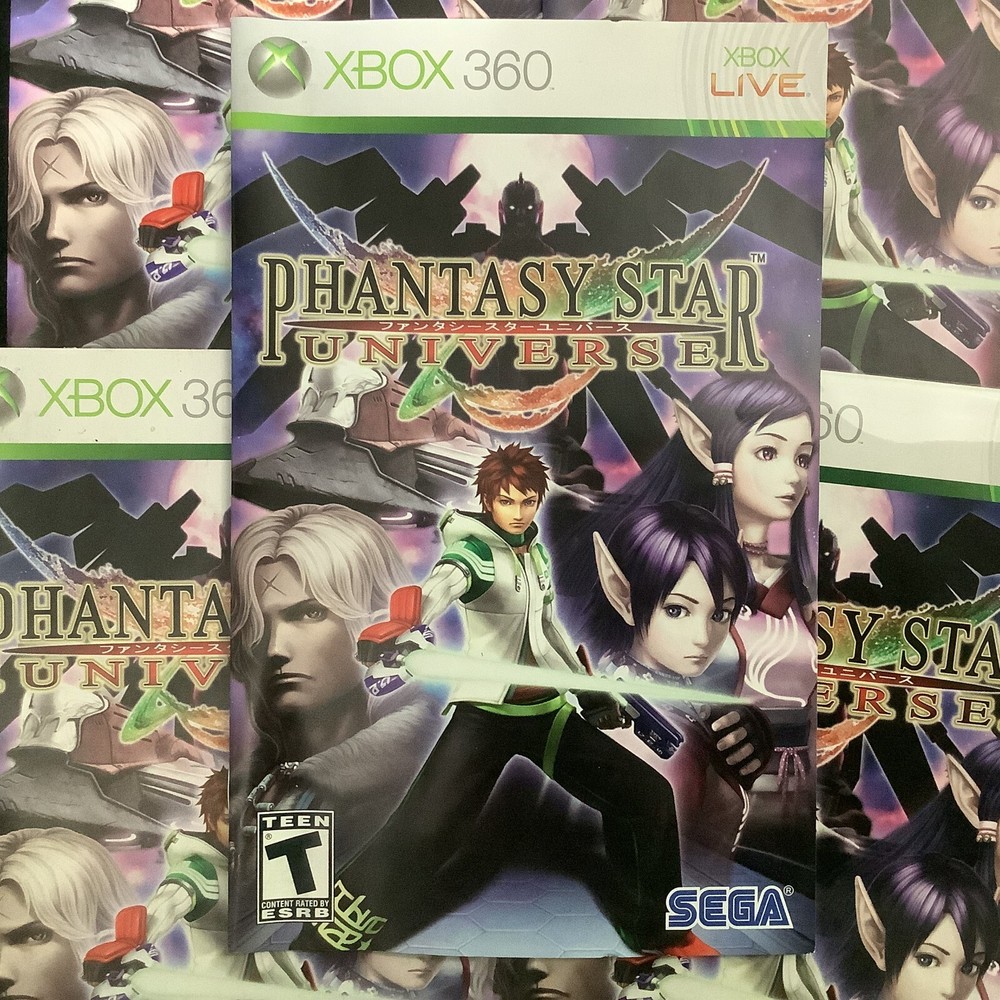 Phantasy Star Universe Microsoft Xbox 360 Instruction Manual Only
