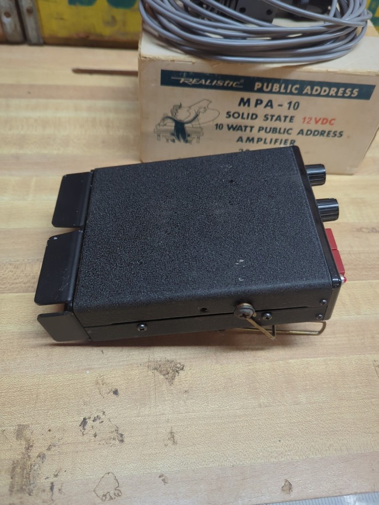 Vintage Unused Realistic MPA-10 Solid State 10 Watt Public Address Amplifier,...
