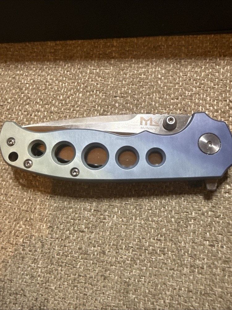 Monikala Custom Titanium Folding Knife