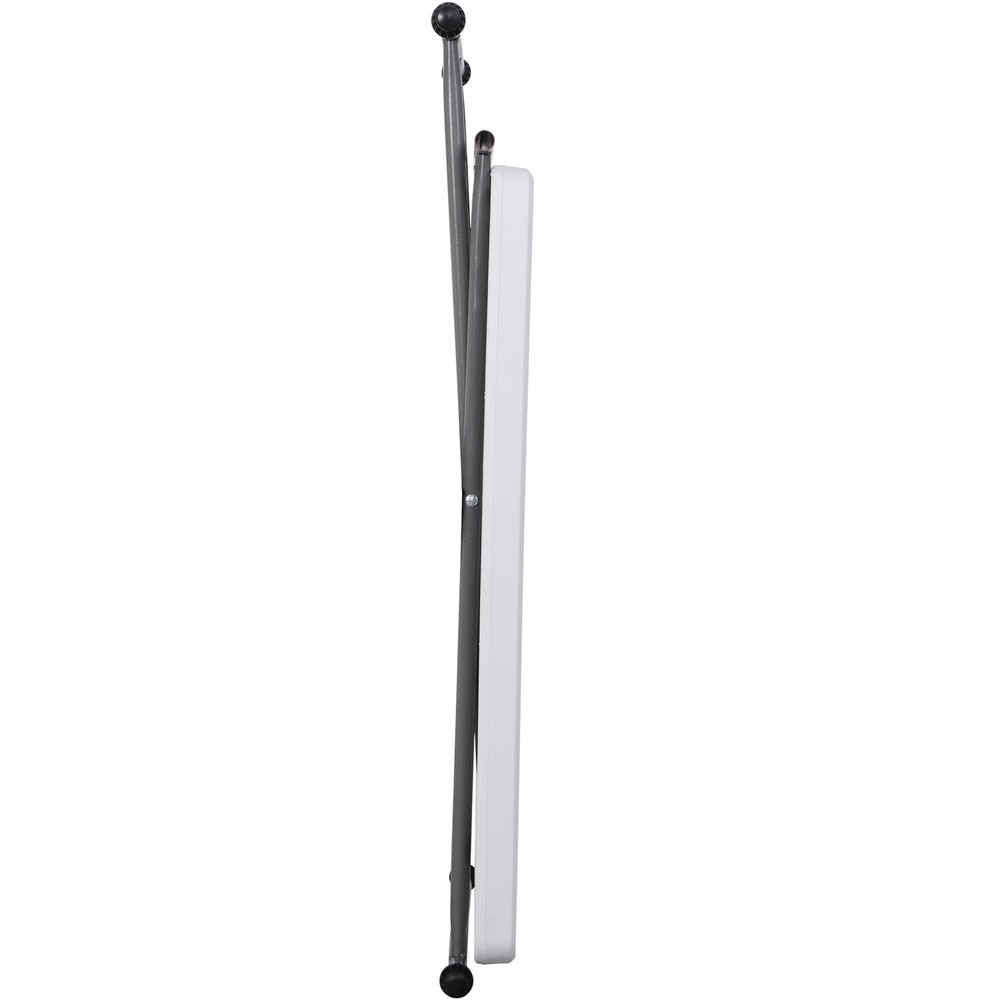 30" Plastic Party Table for Puzzles Crafting Fold in Half Camping Table Utility