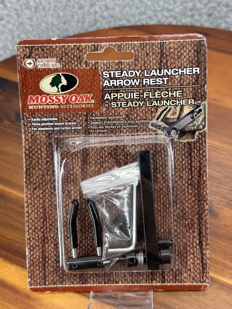 Mossy Oak Archery Steady Launcher Arrow Rest Easily Adjustable Black