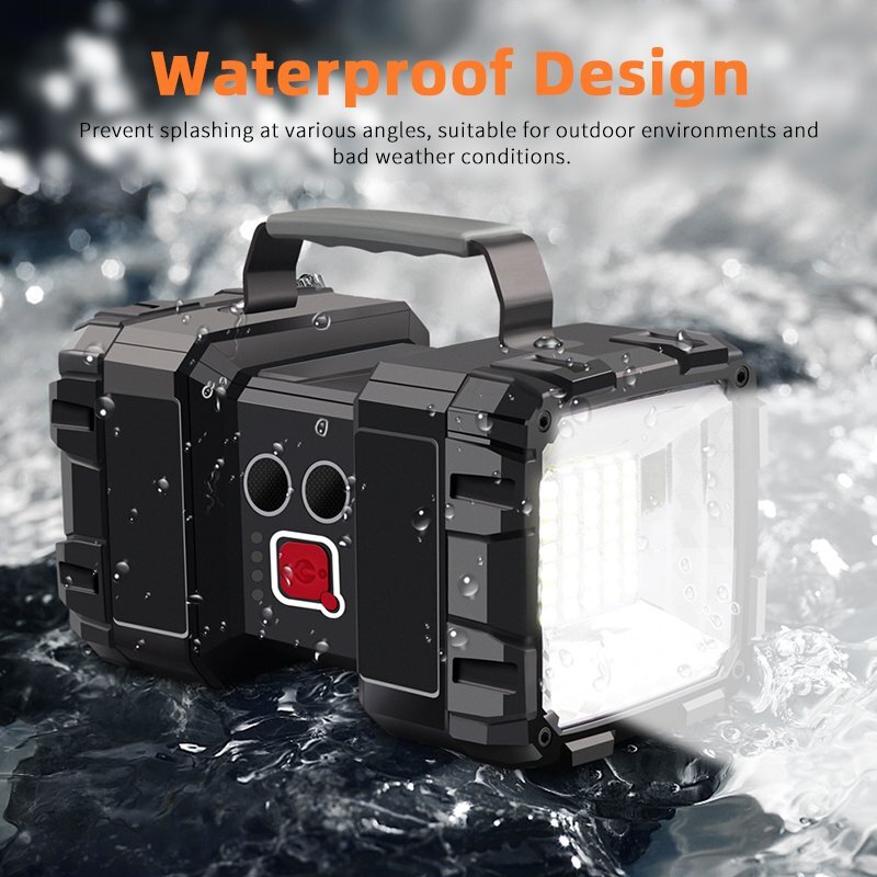 Portable Ultra-Bright LED Searchlight Handheld Spotlight Rechargeable Flashlight