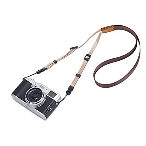 DOROM Universal Adjustable Slim Shoulder Sling Neck Strap for All Coffee Brown