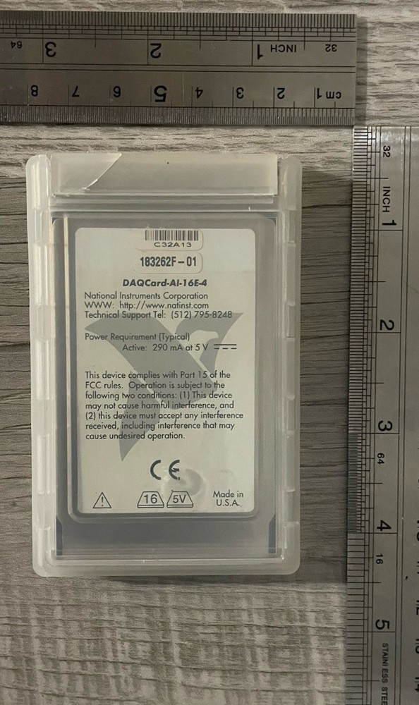 NI DAQCard-AI-16E-4 Data Acquisition Card