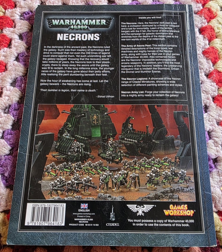 Warhammer 40k Codex Necrons softcover