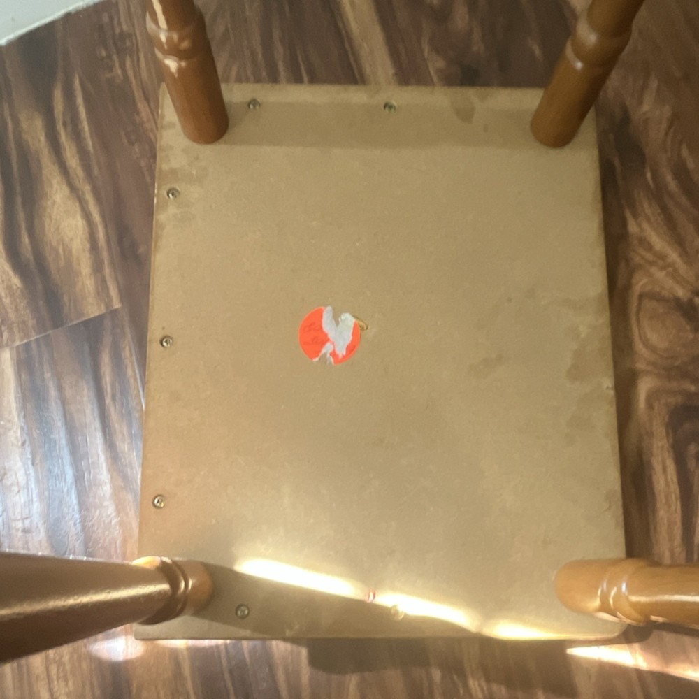 Traditional Wooden Side Table Brown Rectangular Raised Edge Lower Shelf Indoor