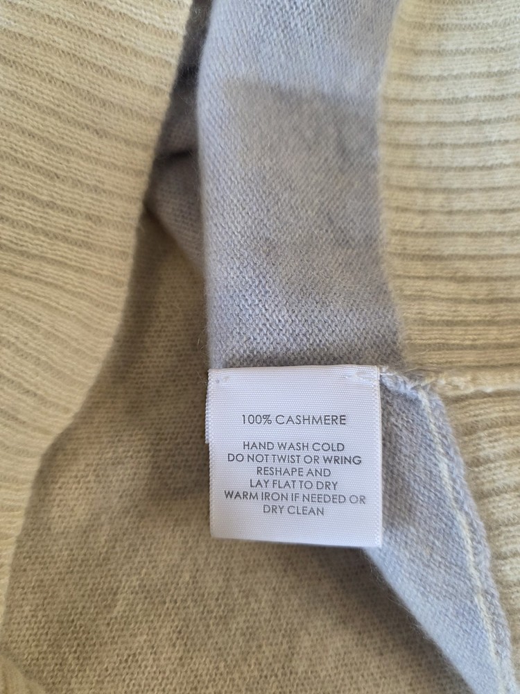 White + Warren Sweater Womens Medium Light Blue 100% Cashmere Pullover