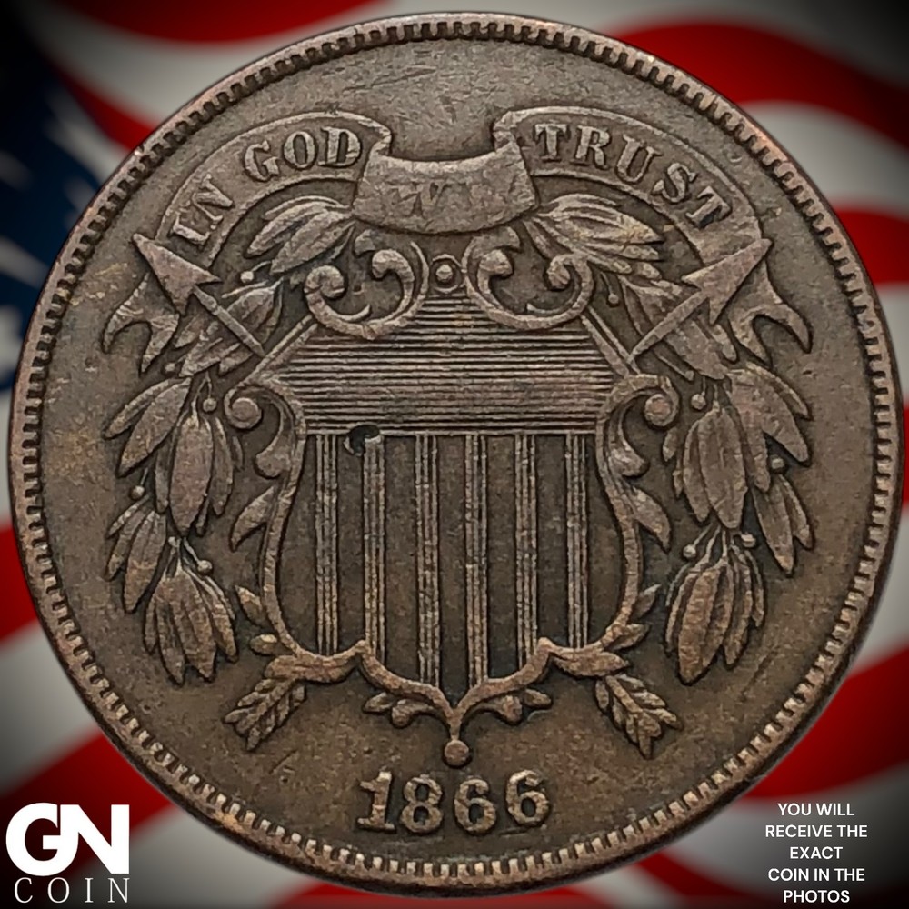 1866 2 Cent Piece Z4420