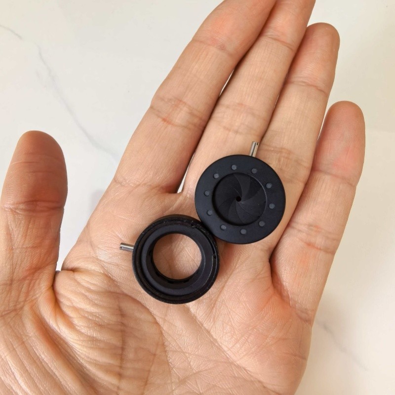 1-14mm Amplifying Diameter Metal Zoom Optical Iris Diaphragm Aperture Condenser