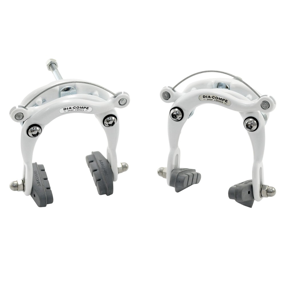DIA-COMPE  DC750 Center Pull Caliper Brake Set (Front+Rear) , White