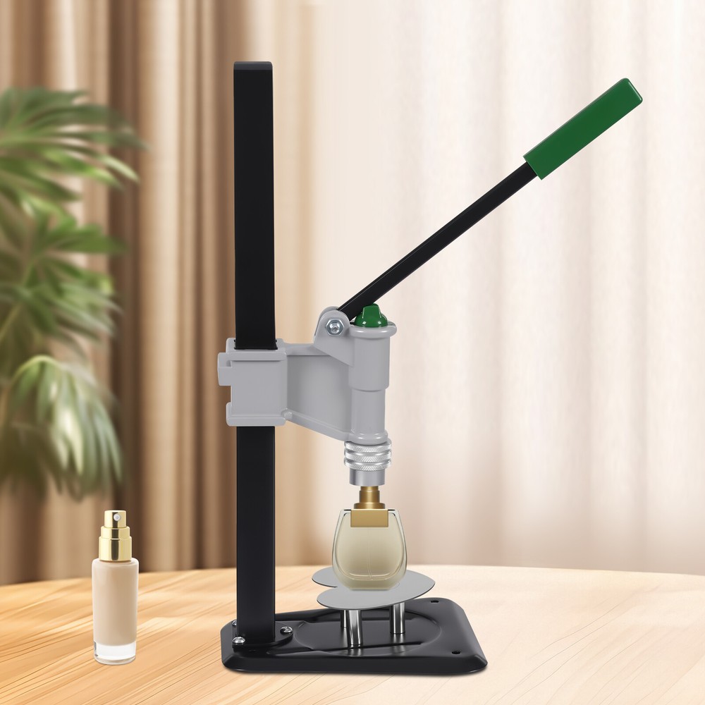 Manual Perfume Bottle Capper Machine, Perfume Sealing Tool DIY Adjustable Height