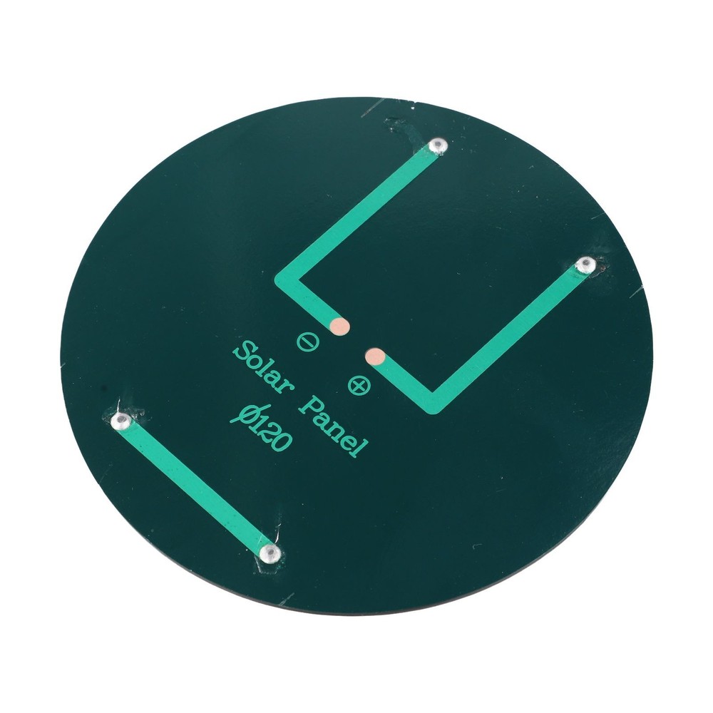 Optimized Light Transmittance Round Solar Panel 120 mm for Better Performance