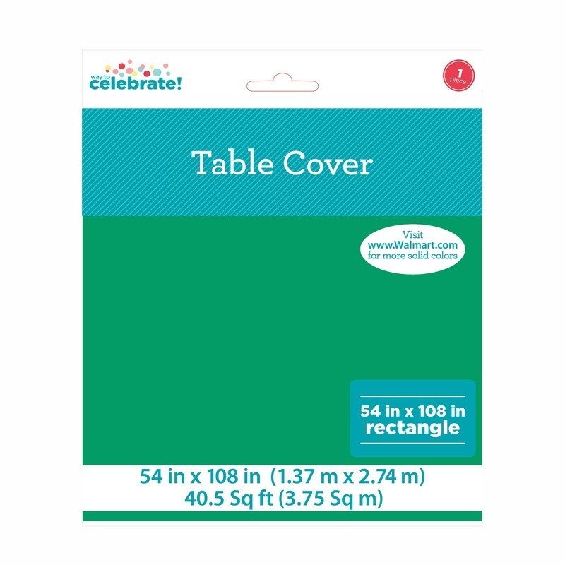 6 Pack Disposable Rectangular Plastic Table Covers Water Resistant Party Decor