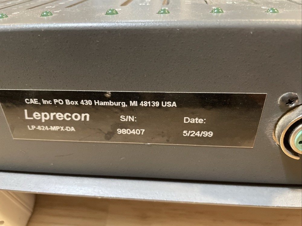 Leprecon LP624 MPX 24Ch Stage Light Controller Tested Working W/ac Adapter.
