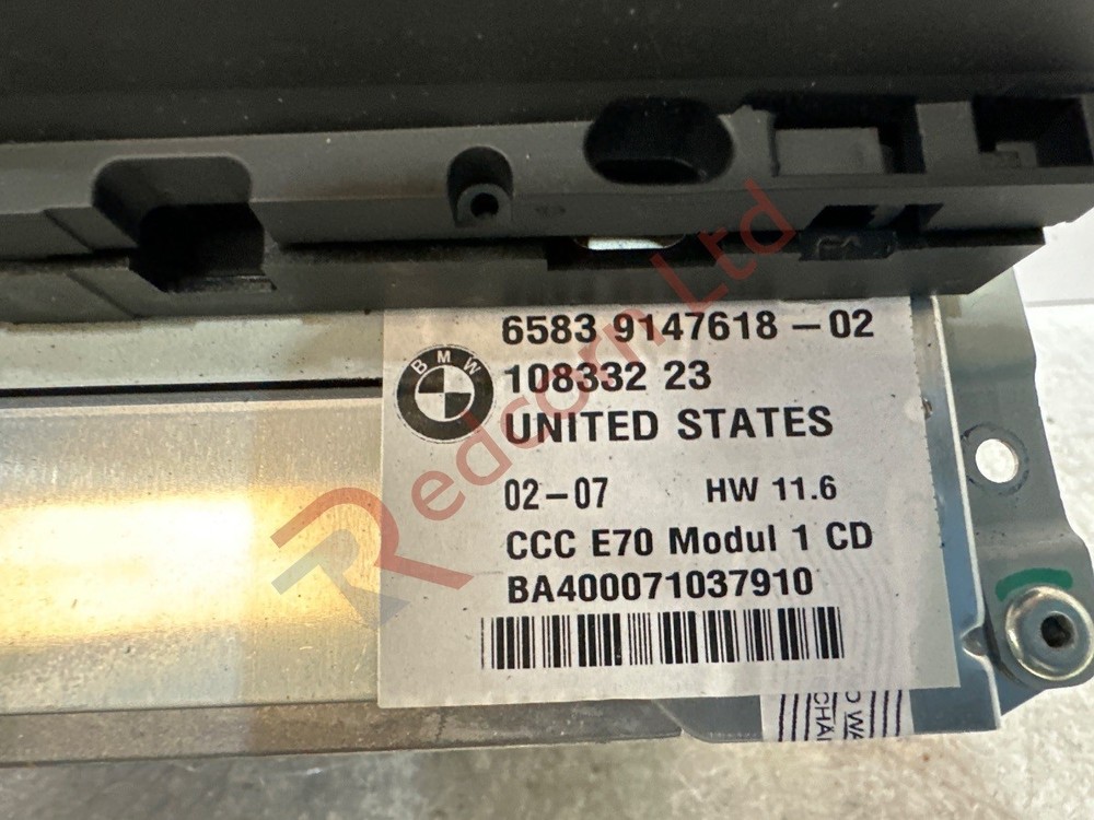 BMW X5 E70 2007-2010 SAT NAV CD DVD HEAD UNIT-NO CODE 9147618