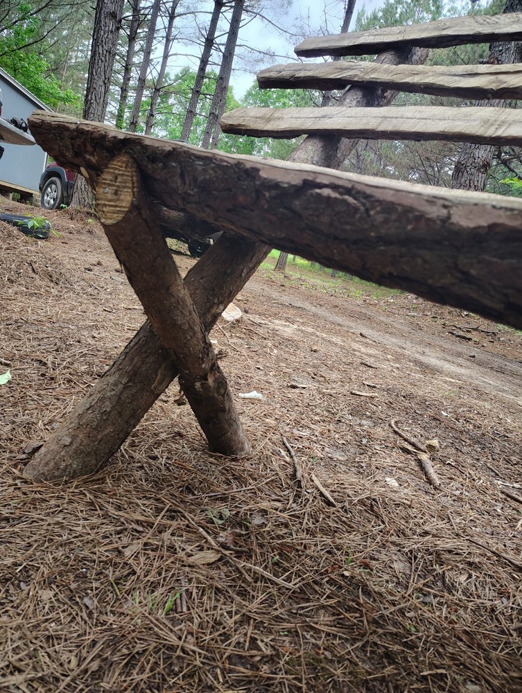 wooden bench