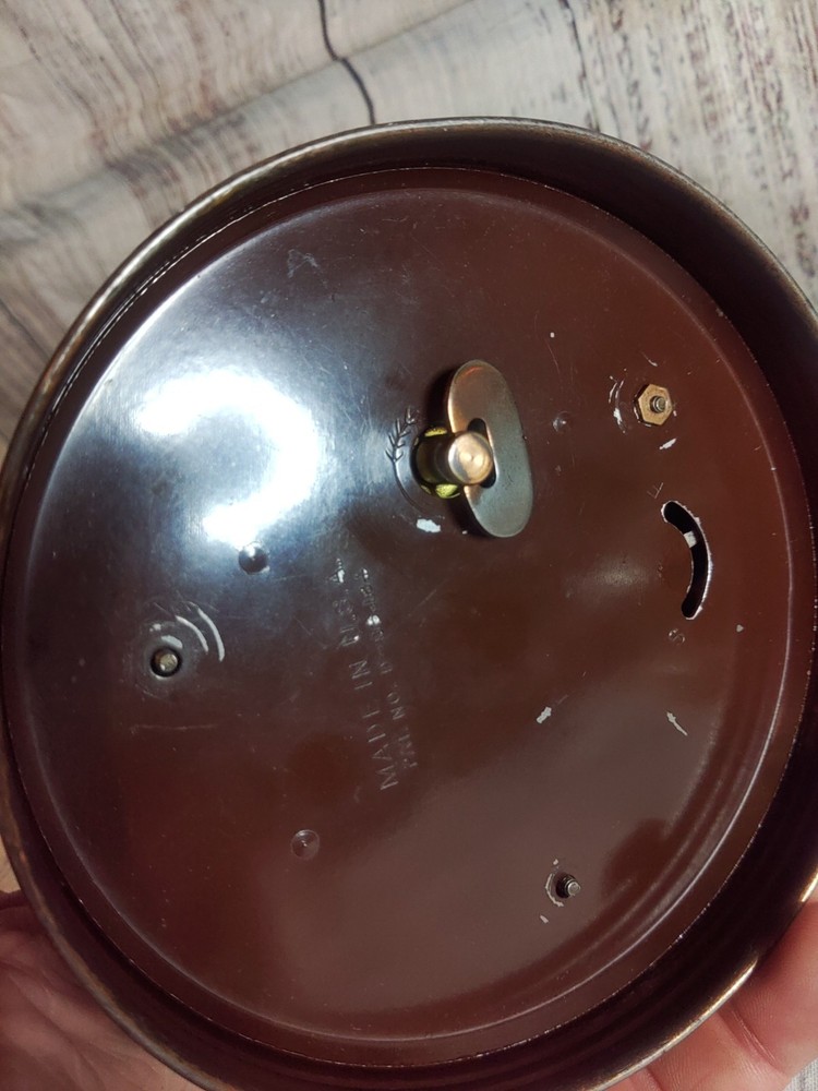 1930s Lux Mystery Clock Brown