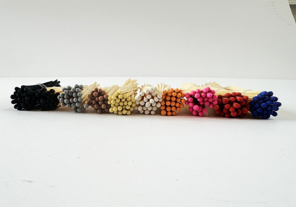 Black Tip/Black Tinder- 3" Colored Matches, Qty 100, Bulk/Refill Matches