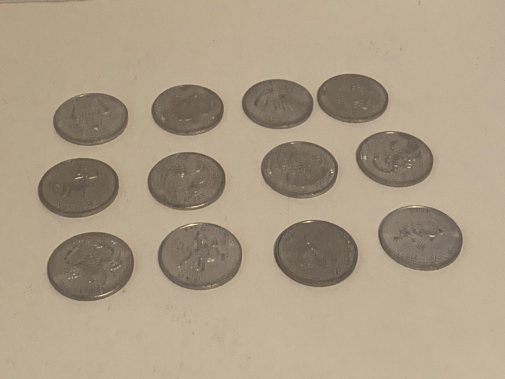 Complete Set of Zodiac Token Coins
