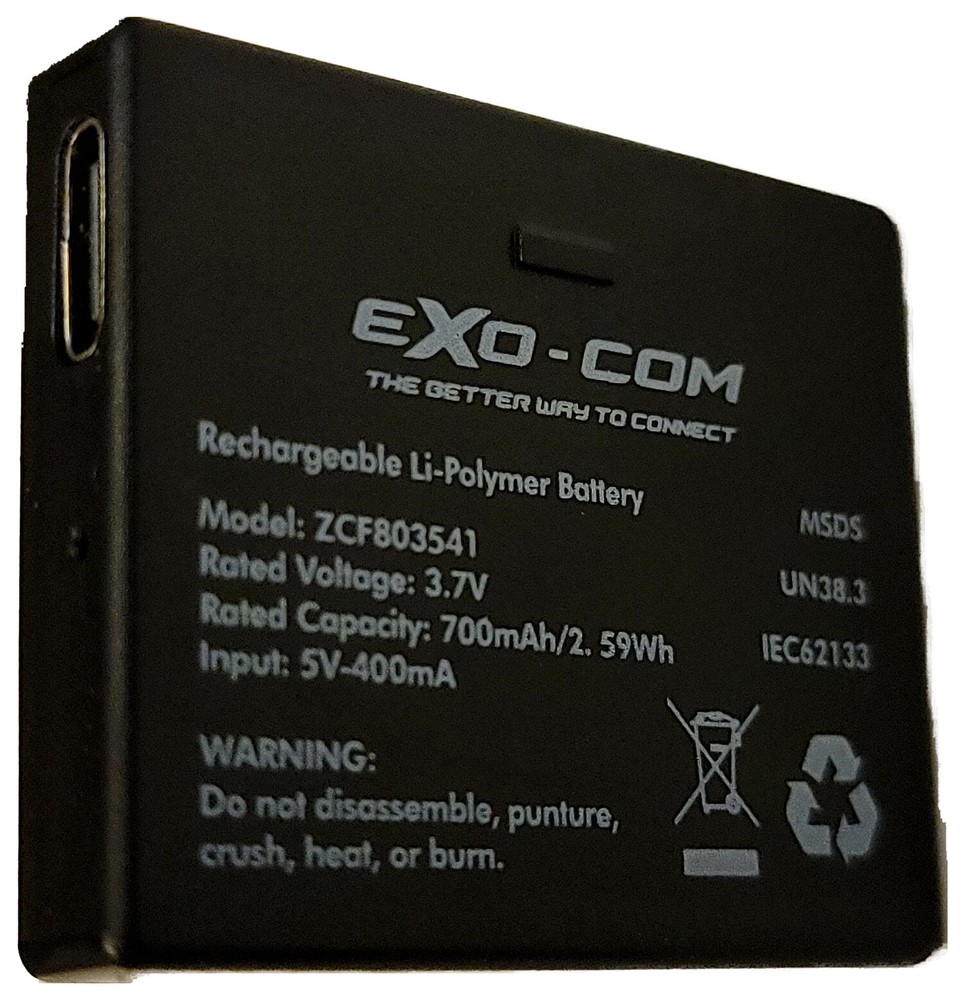 U-Clear Scorpion EXO-Com Li-Polymer Rechargeable Battery