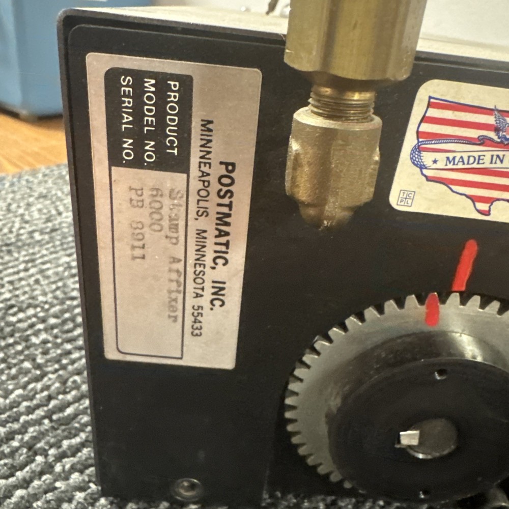 Used Postmatic 6000 Stamp Affixer (item #250)