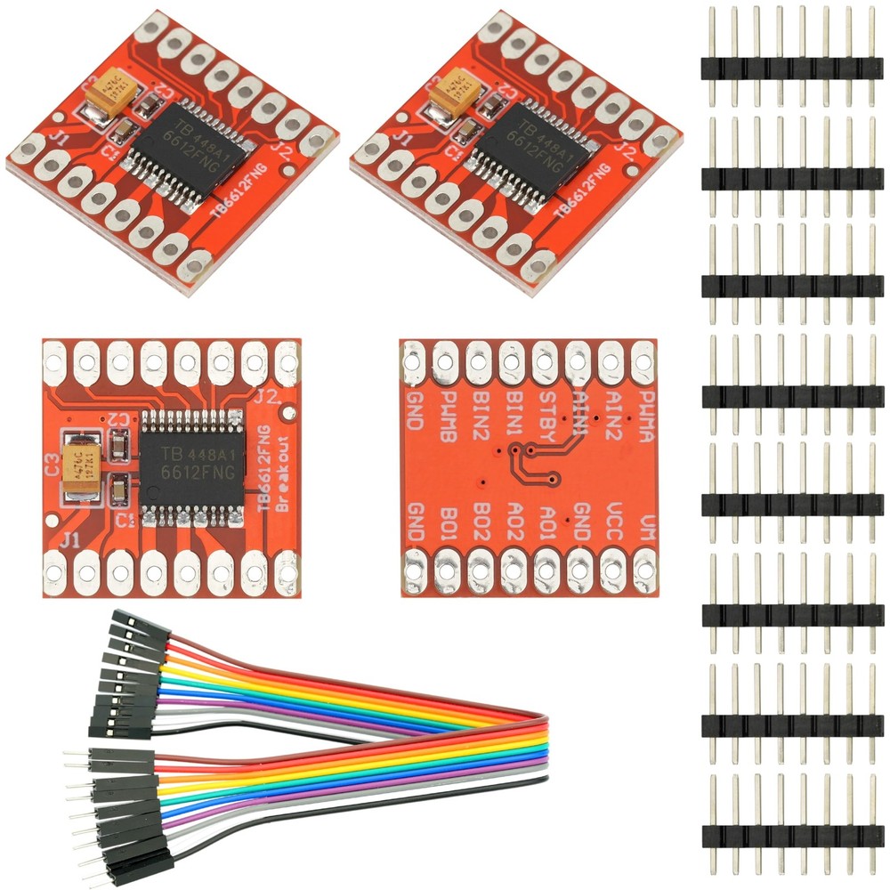 4 Pcs TB6612FNG Dual Motor Driver Controller Board Module Compatible with for...