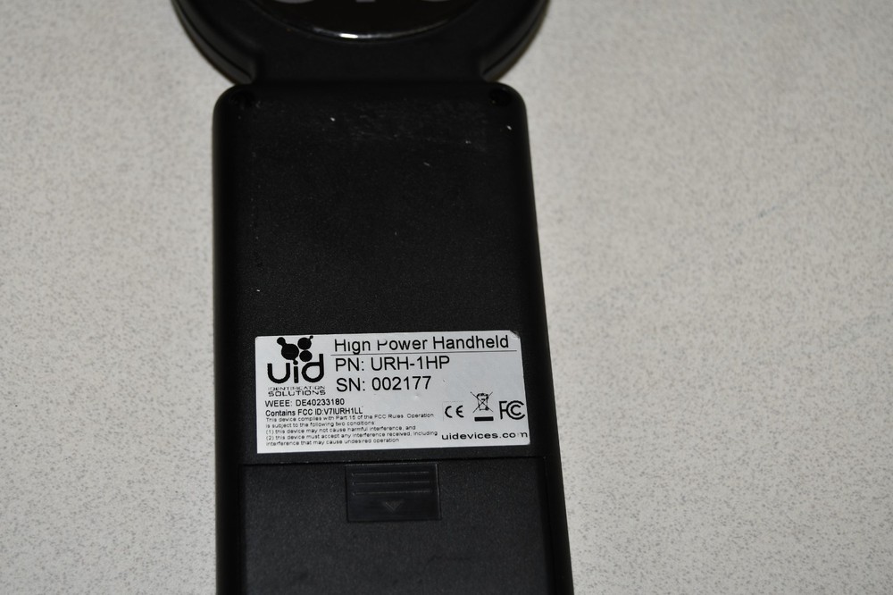 ^ Uid Identification Solutions Microchip URH-1HP Handheld Reader #X6385