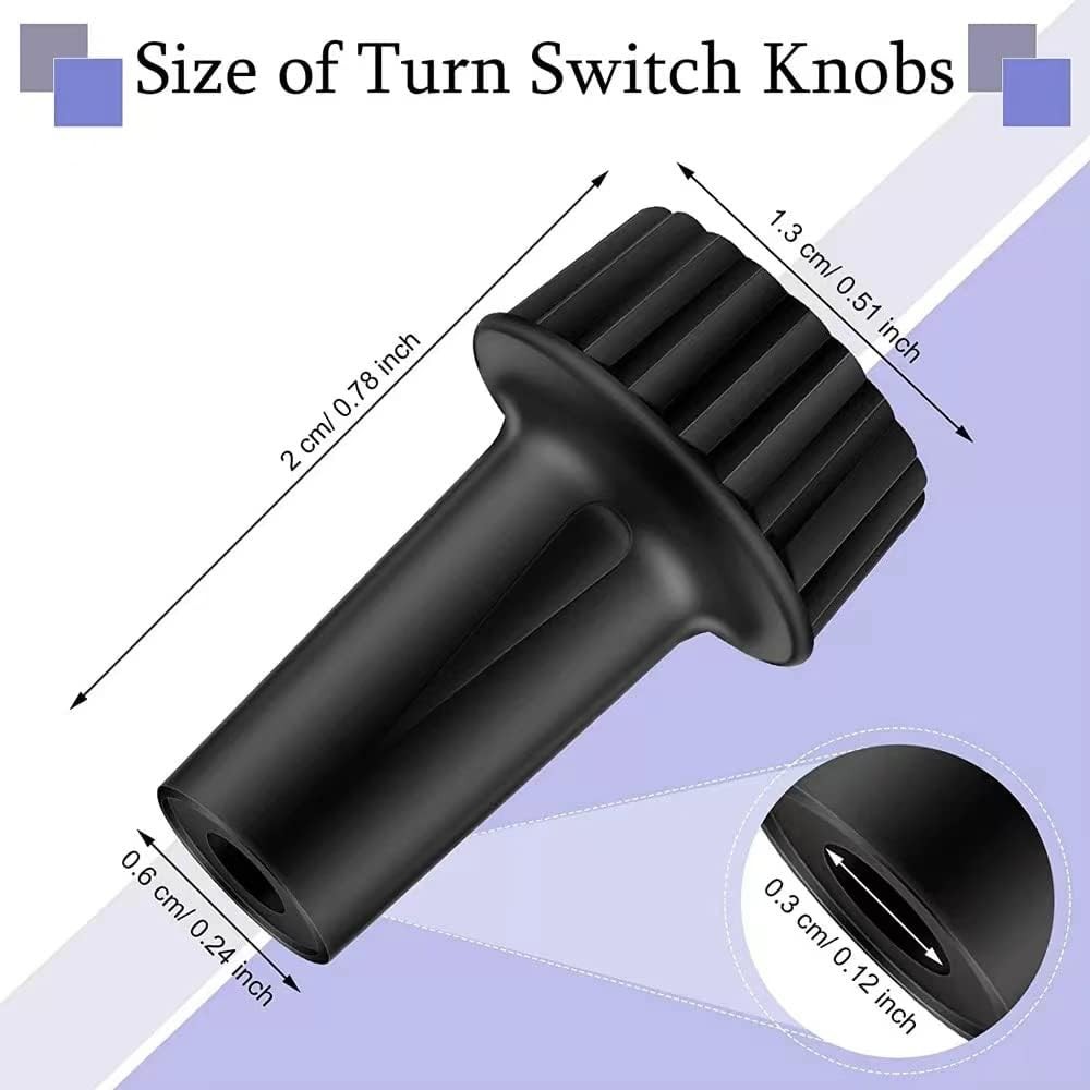 Lamp Turn Knob,Light On/Off Switch Knobs Replacement, Black