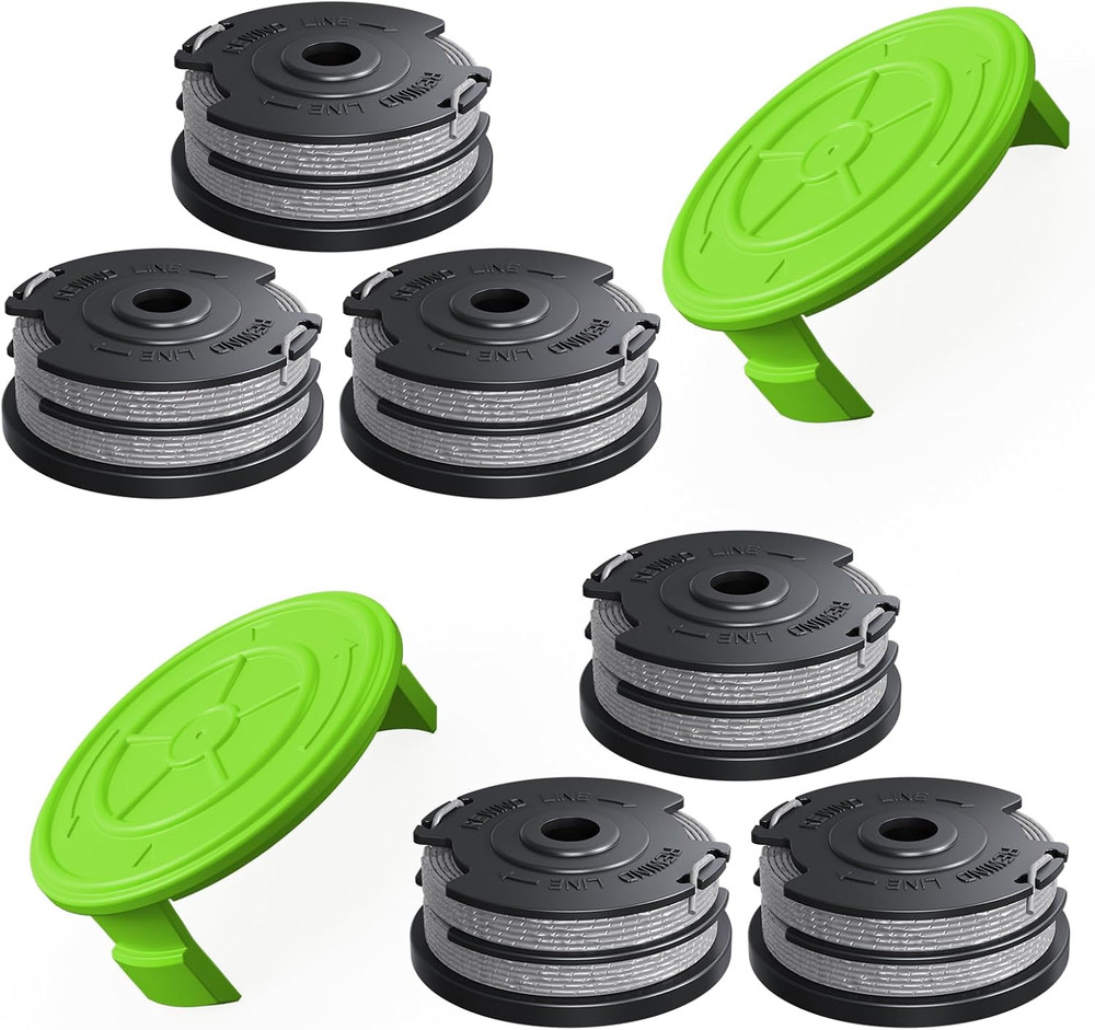 8 Pack Weed Wacker String Fit for Greenworks String Trimmer, 0.065"-18Ft Dual St