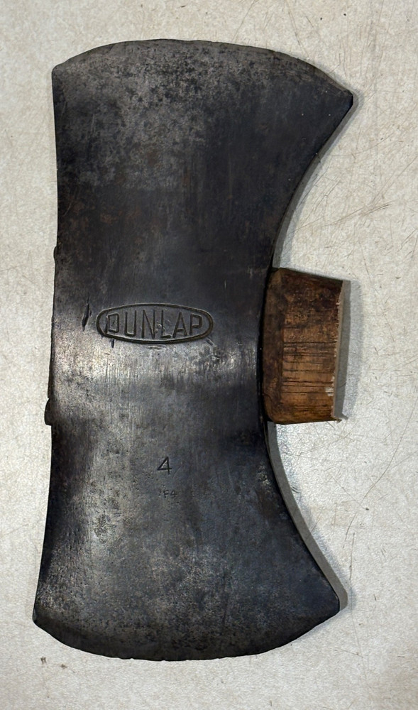 Vintage Dunlap Double-bit Axe Head, 4lbs 5oz. Good Condition