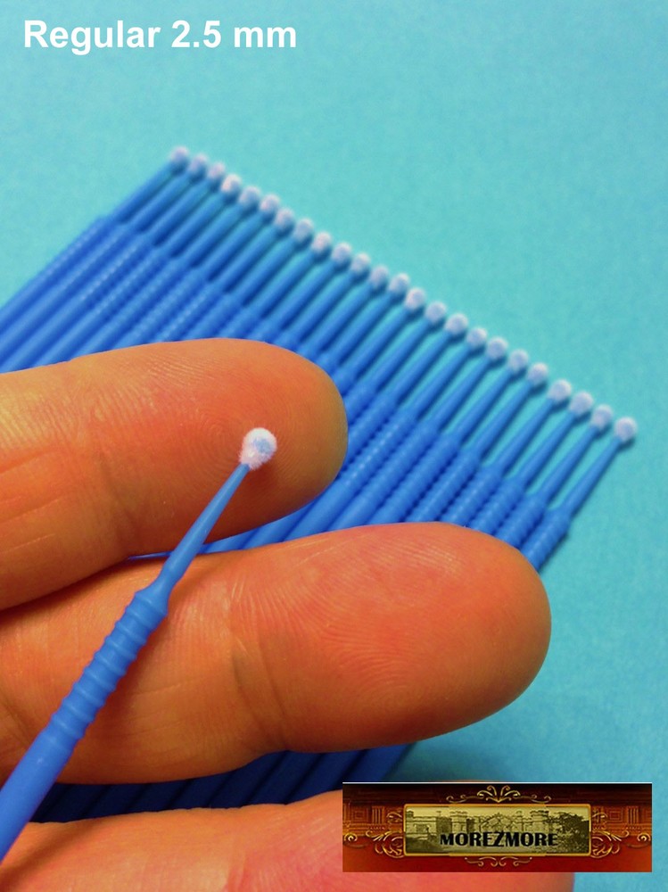 M01199-25 MOREZMORE 25 Regular 3 mm MicroBrush Micro Brush Applicator Mini