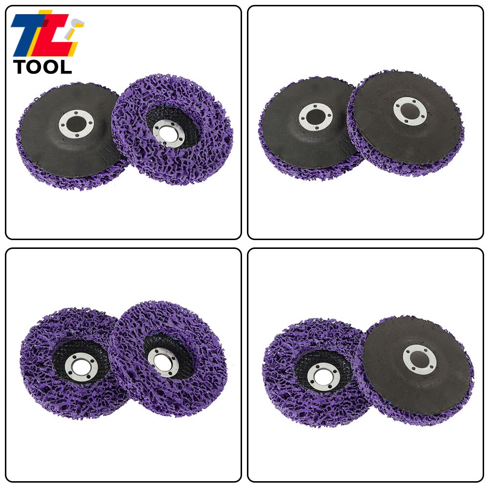 10-Pack 4" x 5/8" Strip Discs Stripping Wheel For Angle Grinders Purple