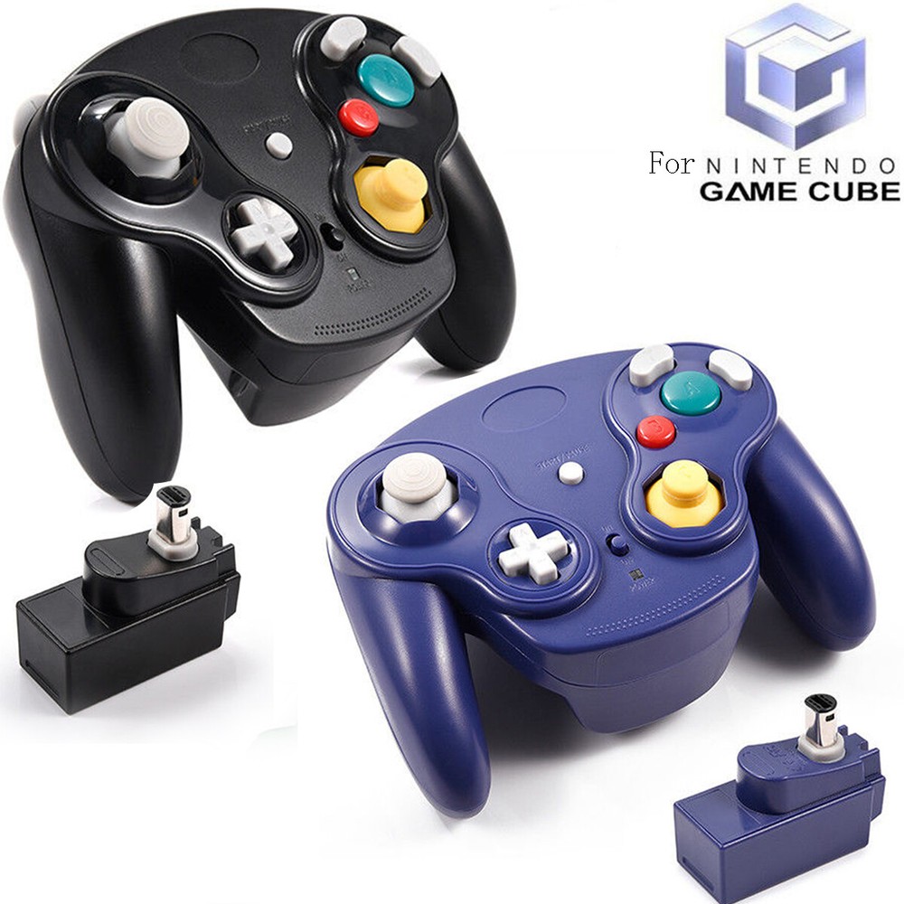 For Original Nintendo Gamecube Retro GC NGC, Wireless Game Controller W/ Adapter