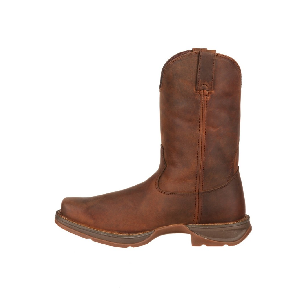REBEL™ BY DURANGO® BROWN PULL-ON WESTERN BOOTS DB5444 - ALL SIZES - NEW