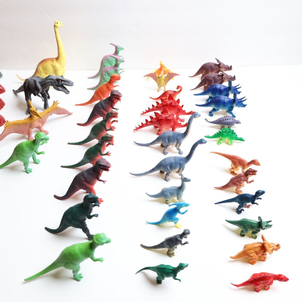 Dino Assorted Mini Dinosaur Figurines 55-Piece Set