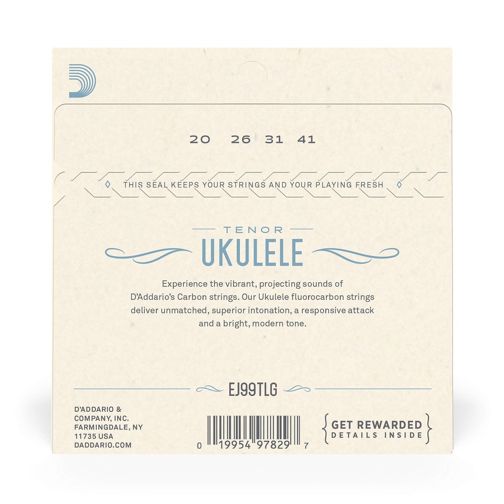 Pro Art Low G Ukulele Strings Tenor Fluorocarbon Bright Tone Optimized Set