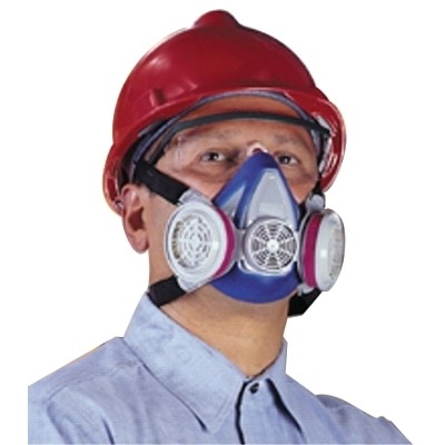 Advantage 200 LS Half-Mask Respirator, Small, 2-Pc Neckstrap MSA 815696