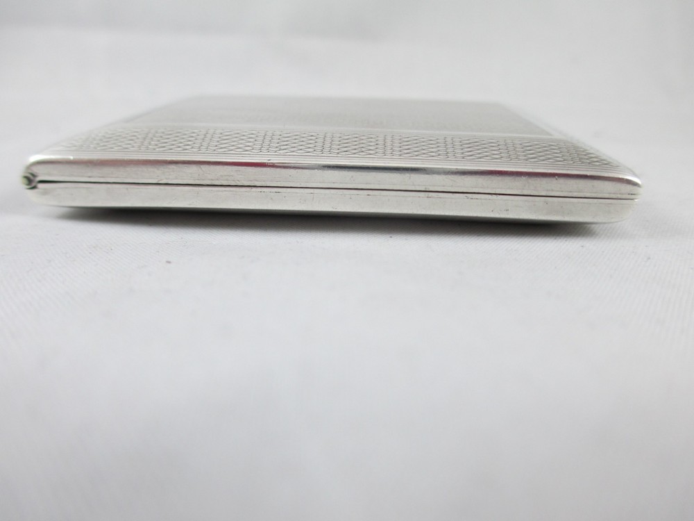 ART DECO SOLID SILVER, GEORGE V MATCH BOOK CASE, WILLIAM NEALE, BIRM. 1925