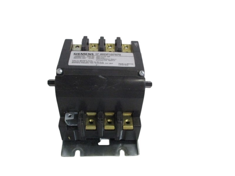 SIEMENS 40DP107570 CONTACTOR (MISSING ACCESSORIES) NSNP