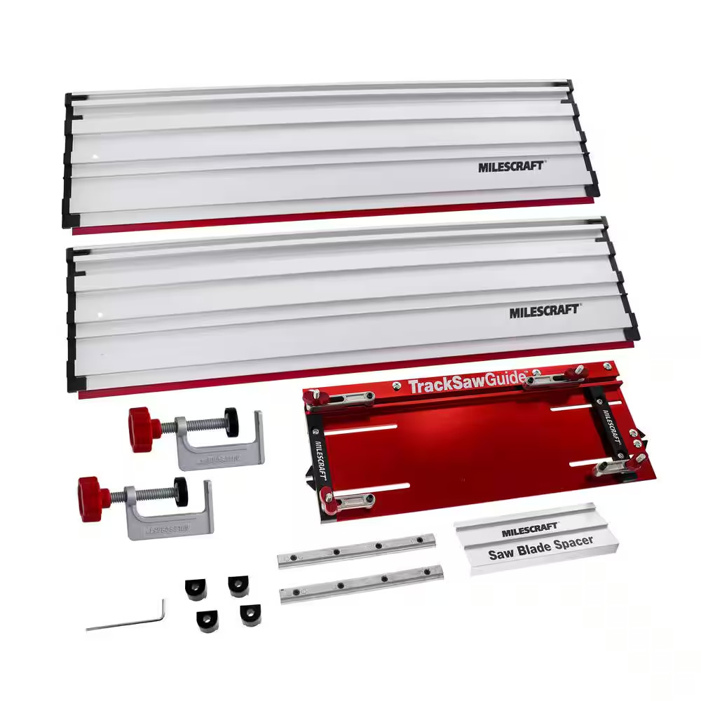 Track Saw Guide - Universal Compatibility for Circular Saws. Expandable 50 In. C