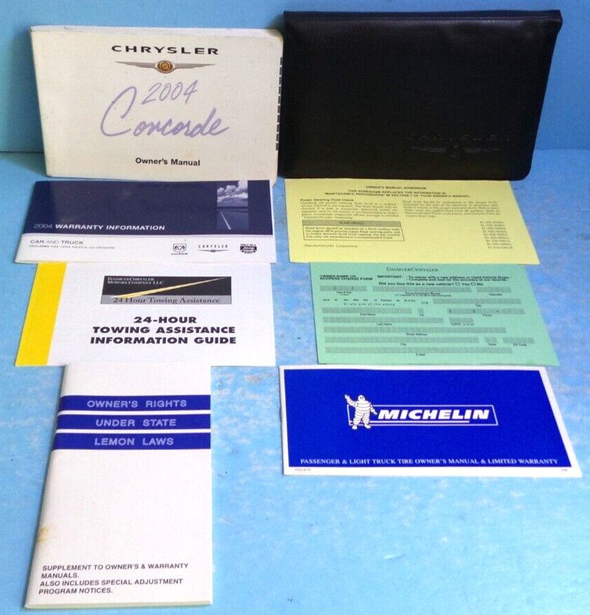 04 2004 Chrysler Concorde owners manual