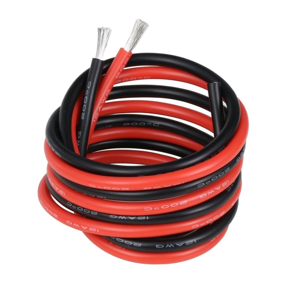 12 silicone wire red 10ft and black 10ft,