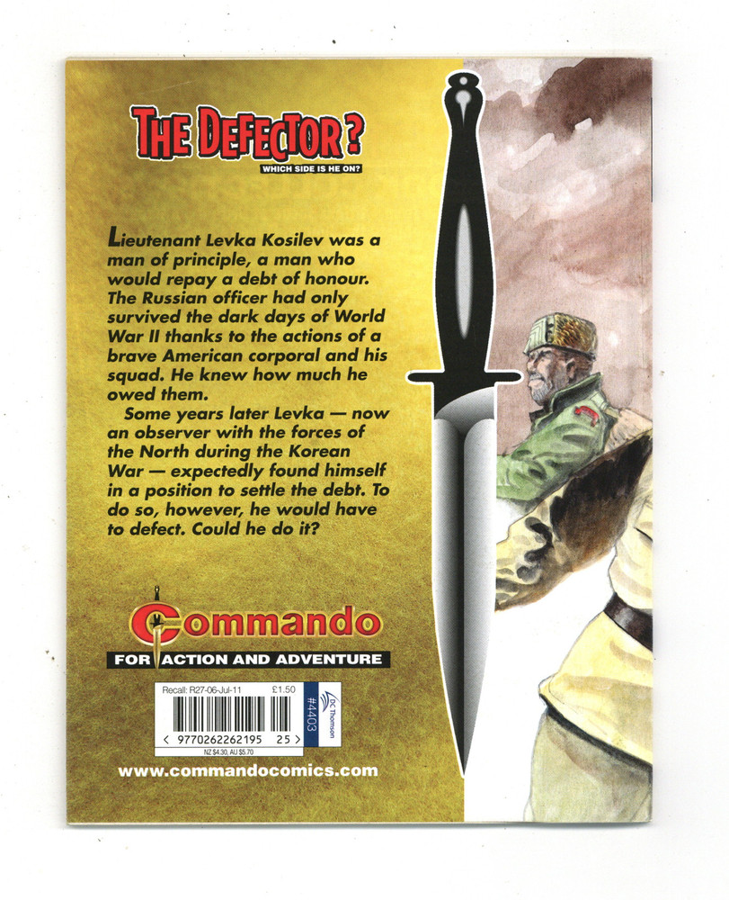 Commando for Action and Adventure #4403 VF+ 8.5 2011