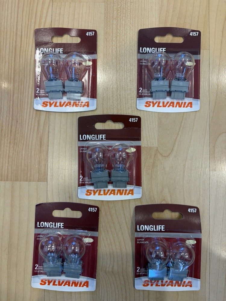 5 Pack (10 Bulbs) - Box Damaged - 4157 Long Life