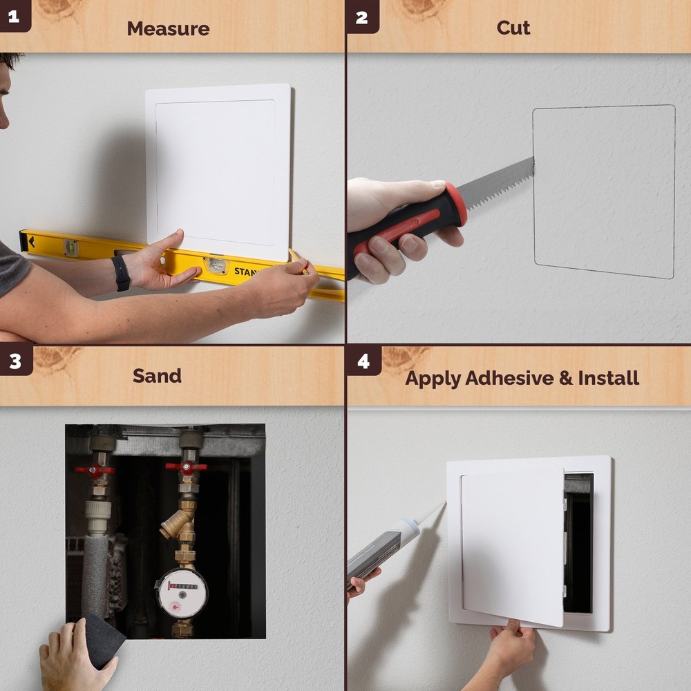 Morvat 8x8 Access Panel with Hinged Door for Drywall & Ceiling