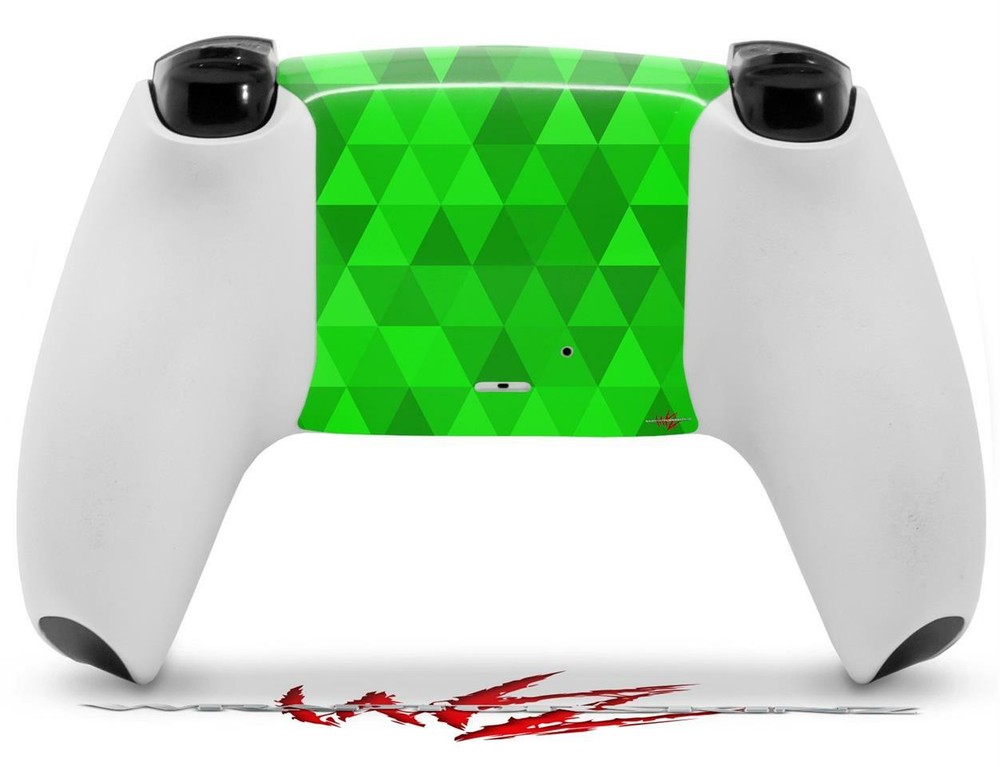 Skin Sony PS5 Controller Triangle Mosaic Green